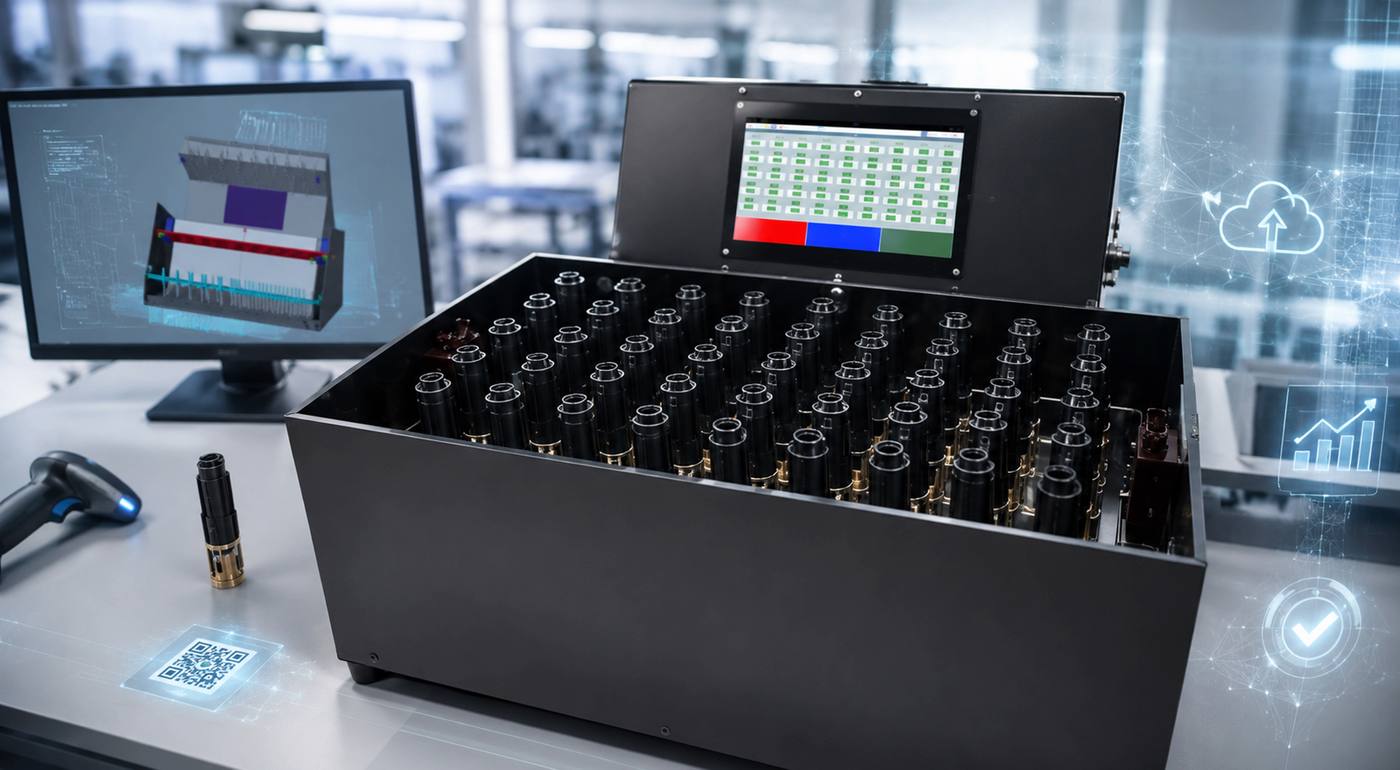Il modulo Brenet: cassetta nera con matrice di resistori e touchscreen con esito a semaforo